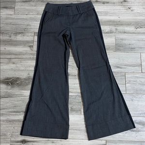 bebe Wide Legged Black Side Trim Gray Pants
